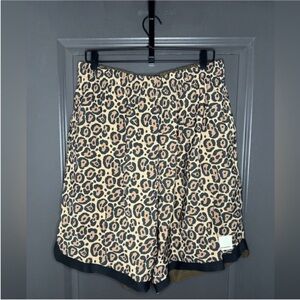 NWT Emporio Armani Men's Reversible Bermuda Shorts | Leopard Print & Brown